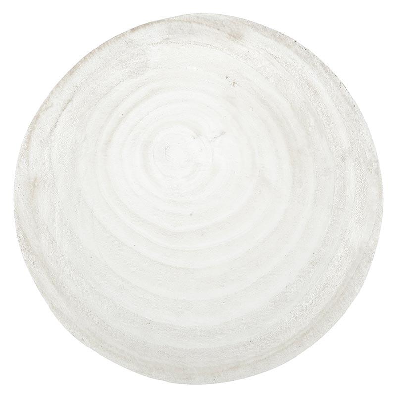 10.5" White Paulownia Wood Bowl