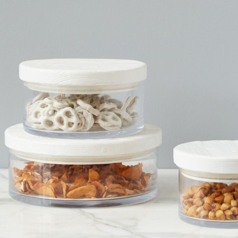Bianca Wood Top Canister