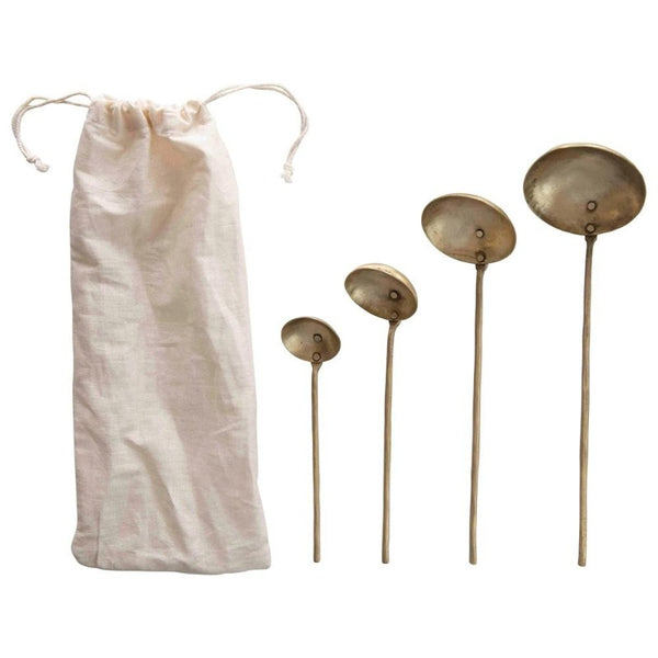 Brass Ladles - Set of 4 in Bag