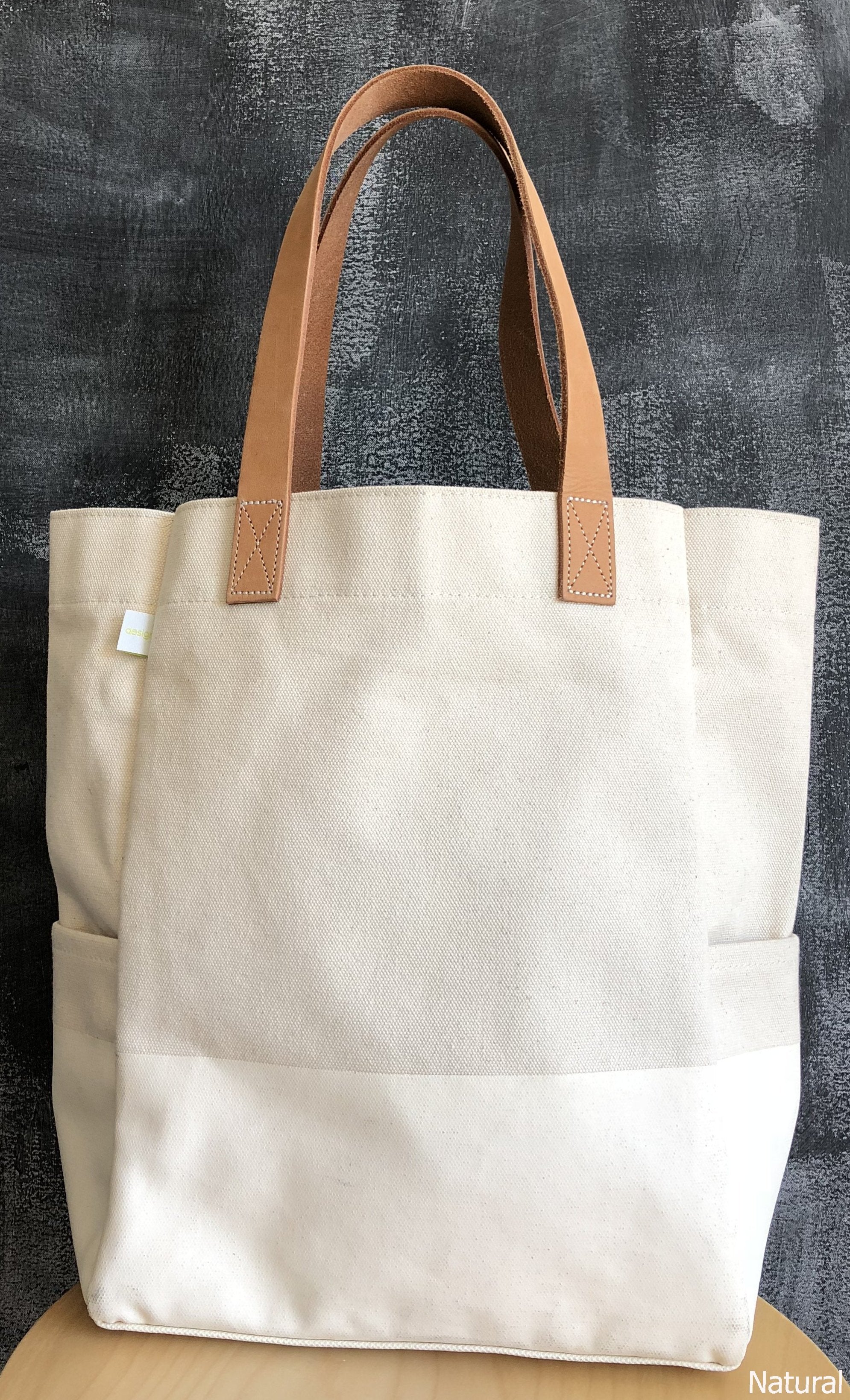 City Tote in Natural (Available plain or with L&F Logo)
