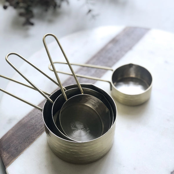 Gold Measuring Cups- Set of 4