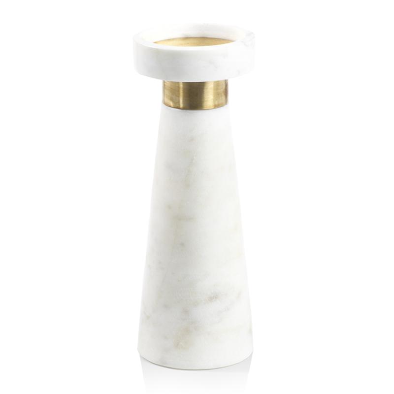 Marble Pillar Candle Holder (2 Sizes)