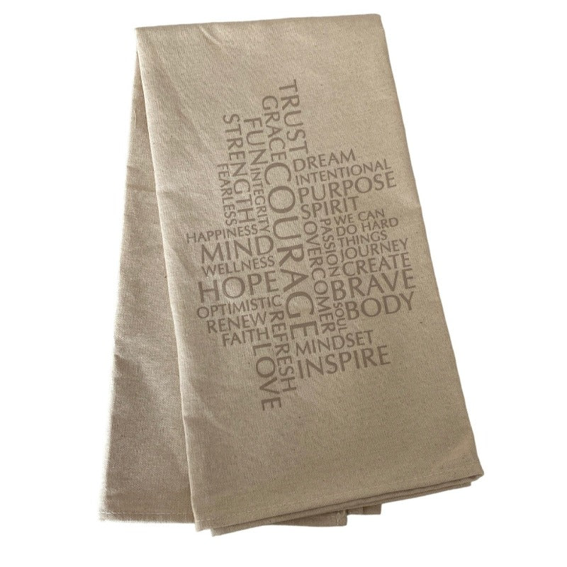 Word Cloud Tea Towel