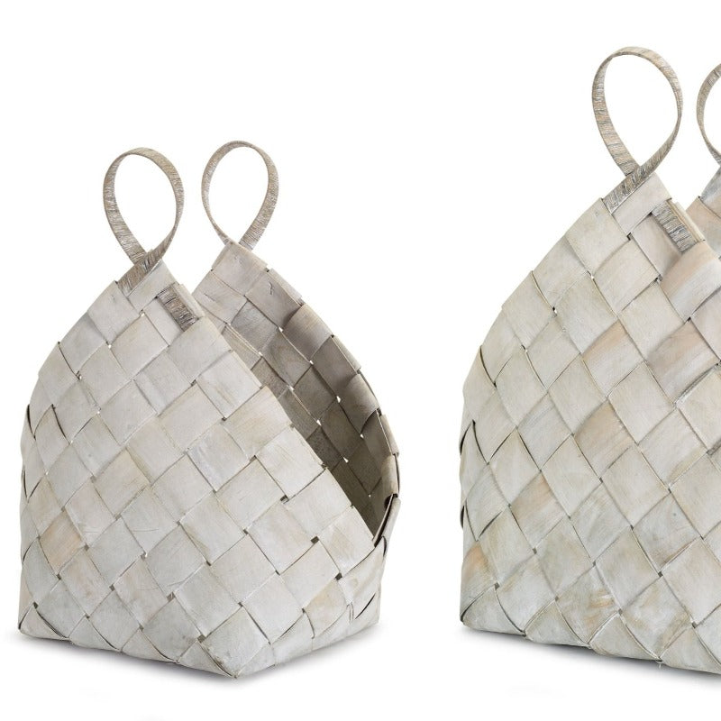 White Metasequoia Weaved Baskets (2 Sizes)