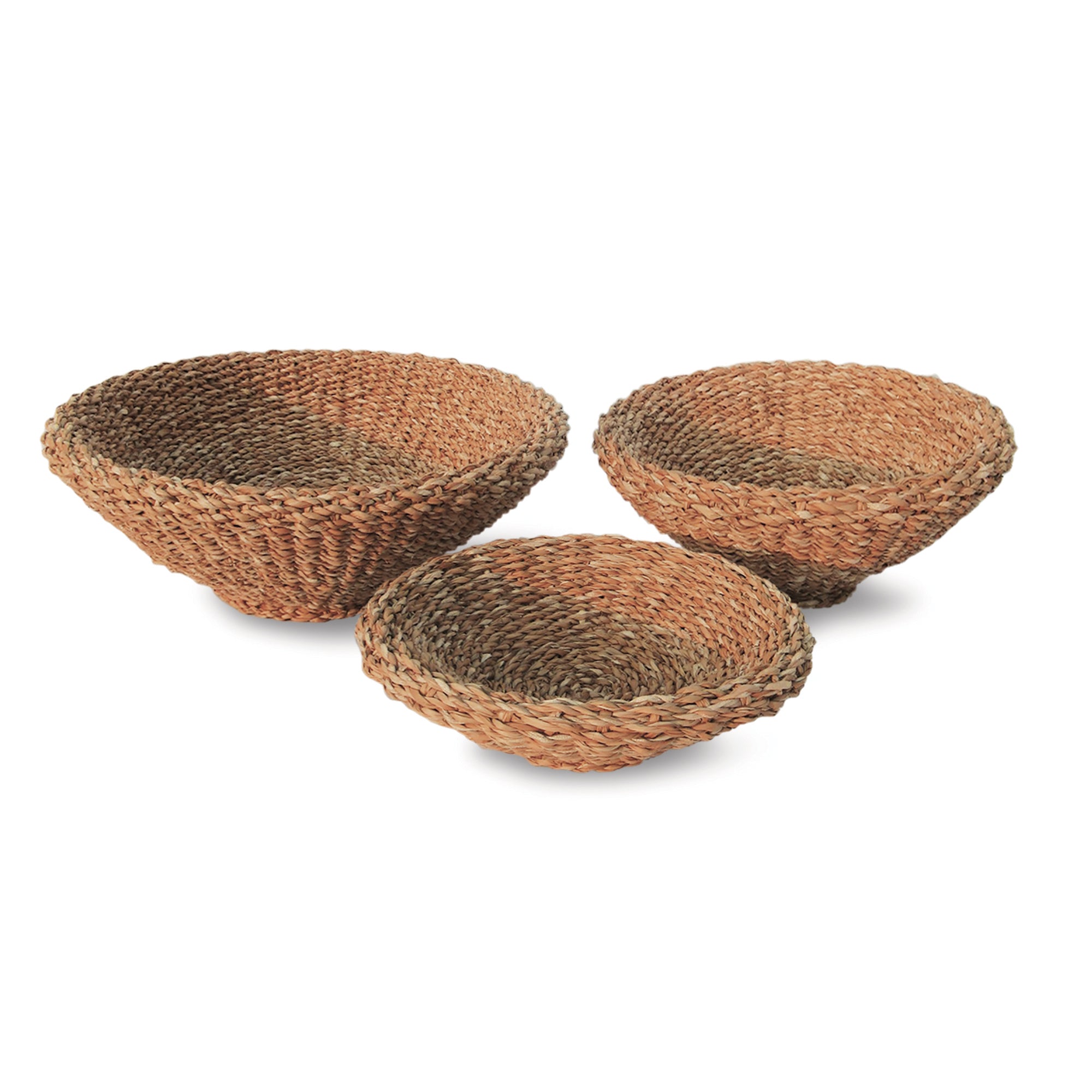 Shallow Tapered Seagrass Basket (3 Sizes)