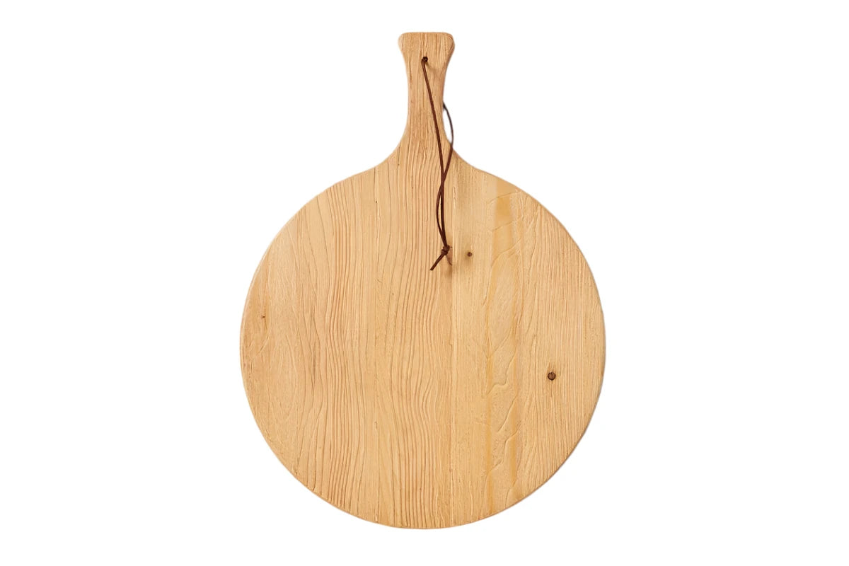 Modern Natural Round Charcuterie Board - Large