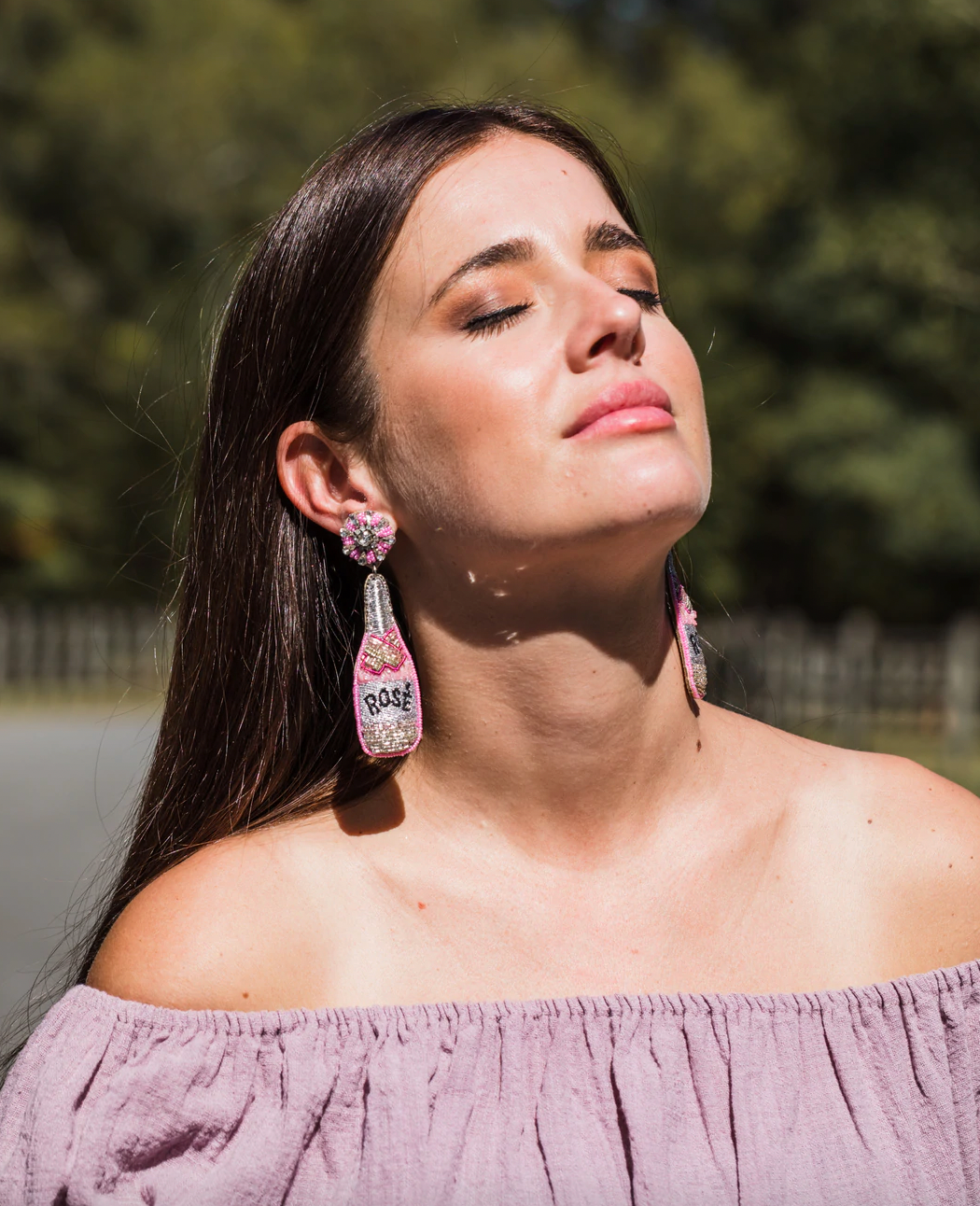 Rose Bottle Earrings