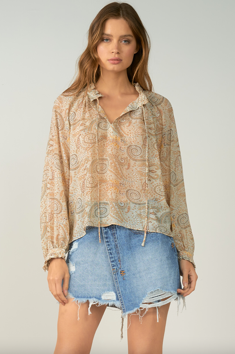 Cera Top-Olive-Final Sale