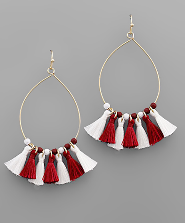 College Teardrop Earrings