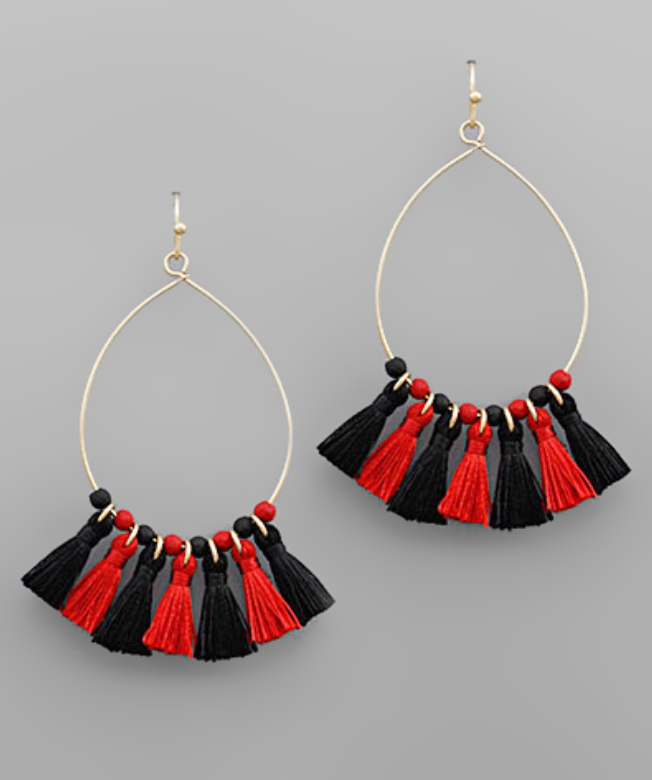 College Teardrop Earrings