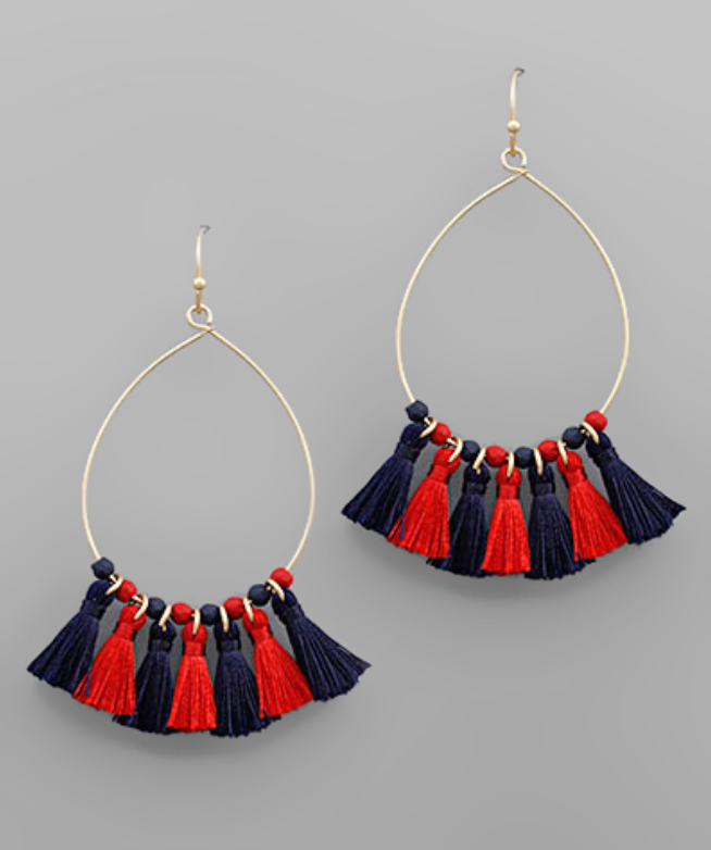 College Teardrop Earrings