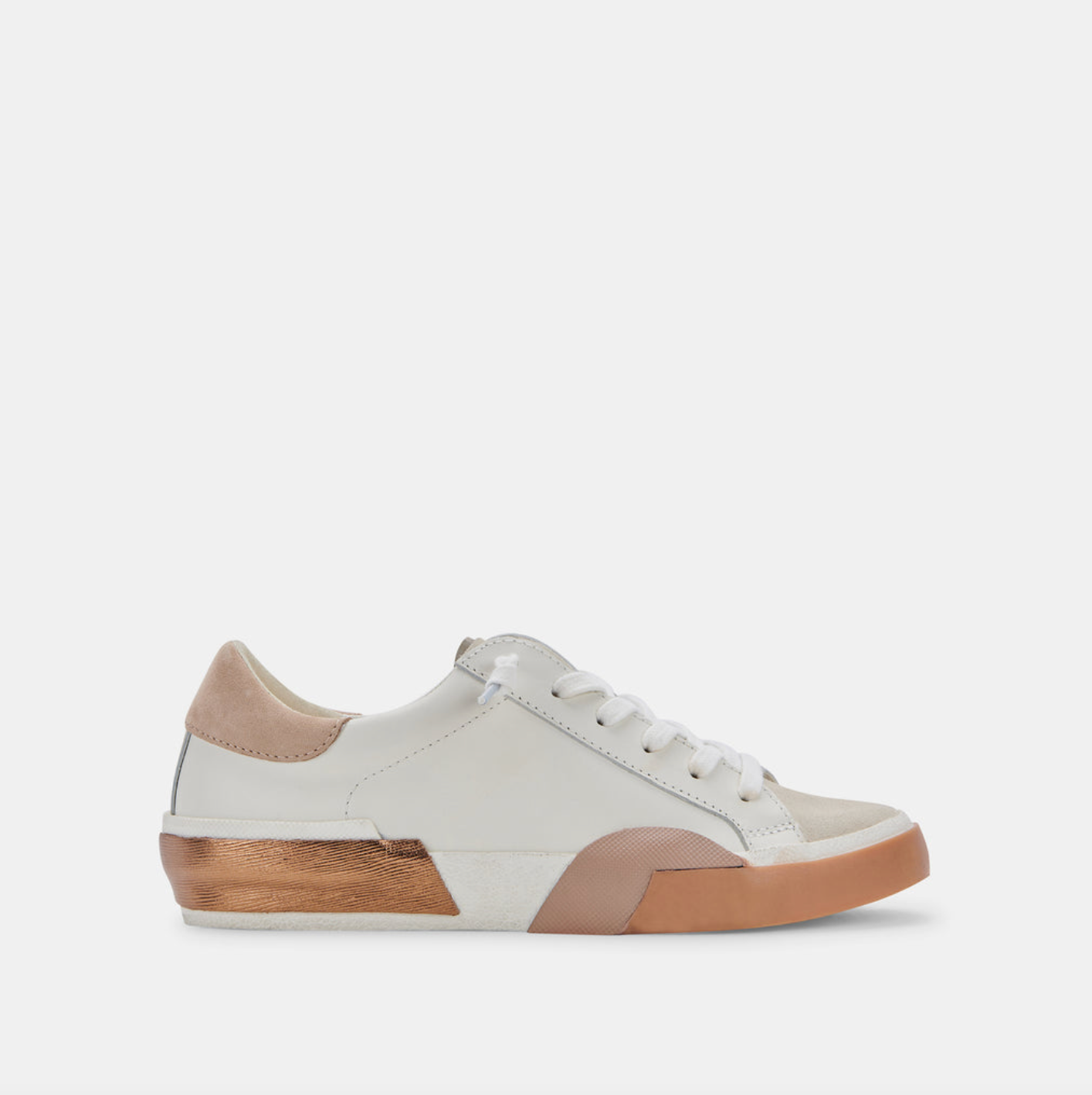 Zina Sneaker-White/Tan