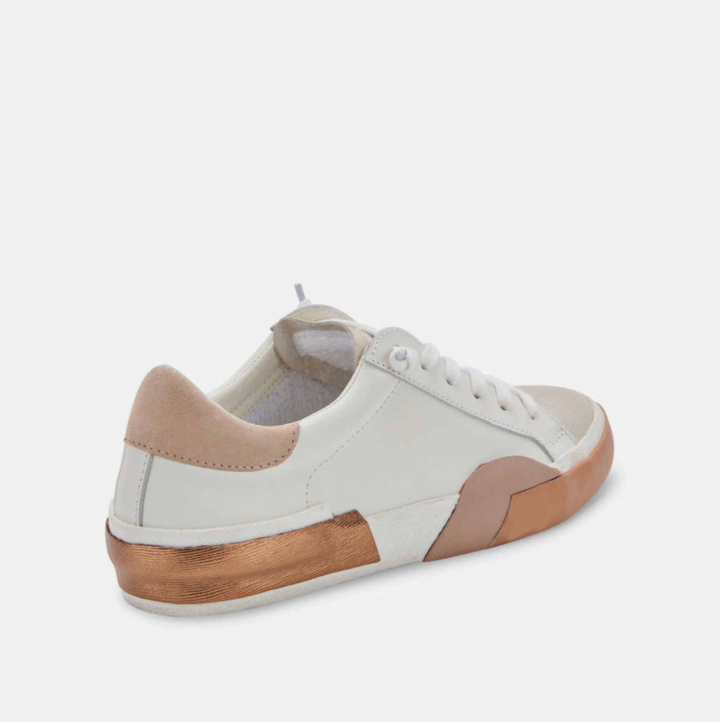 Zina Sneaker-White/Tan