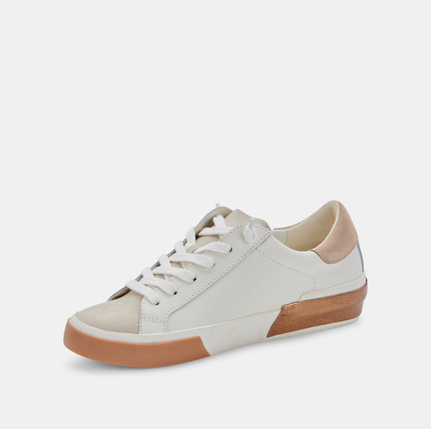 Zina Sneaker-White/Tan
