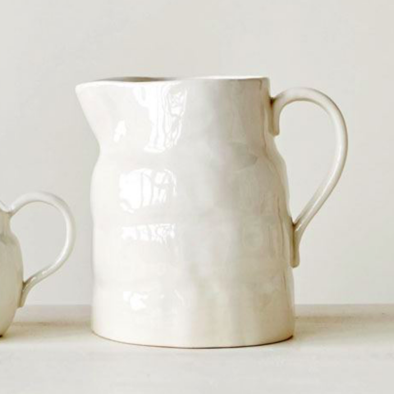 Stoneware Pitcher- 64 oz