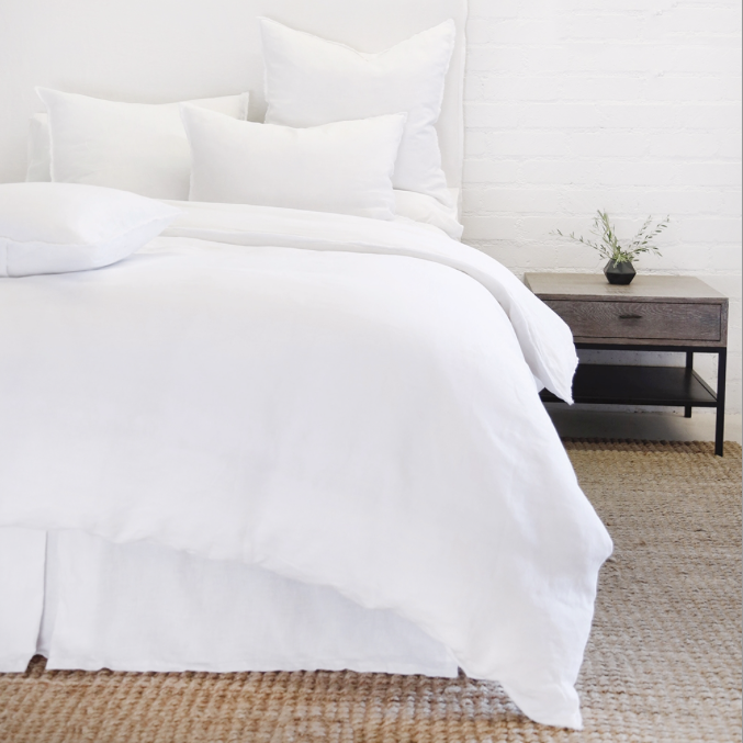 Blair Linen Duvet- White