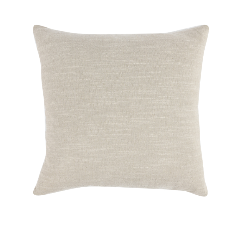White Textured Stripe Pillow -22x22