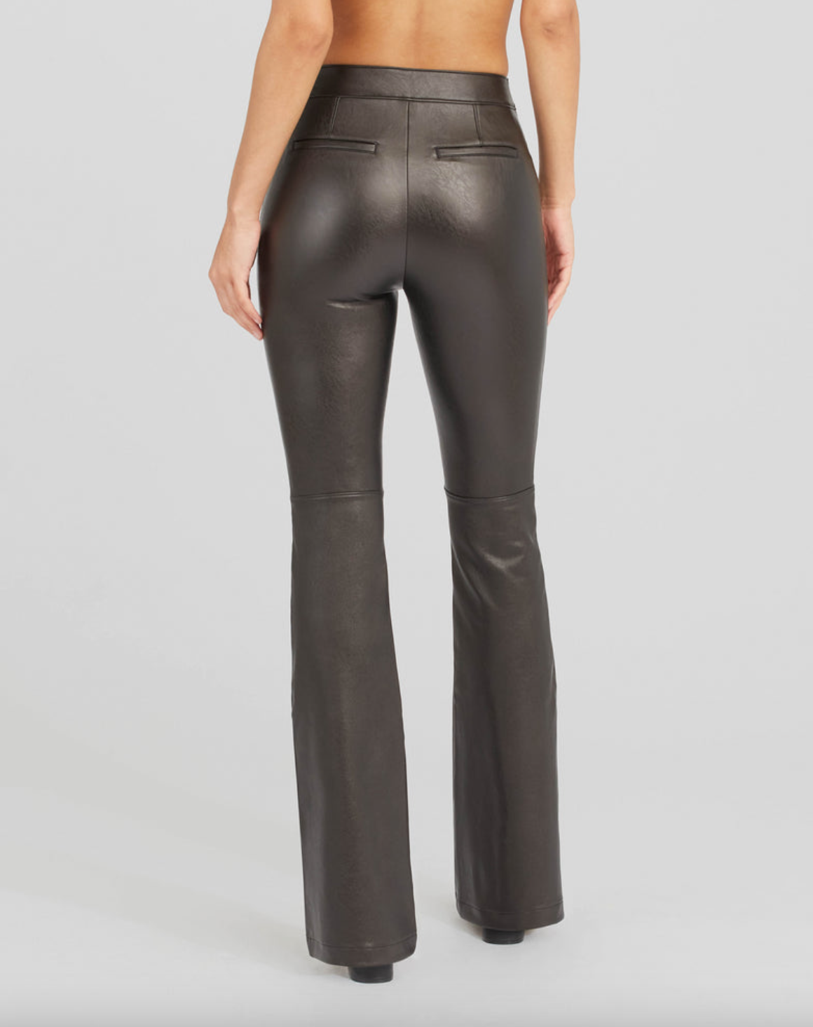 Leather Like Flare Pant