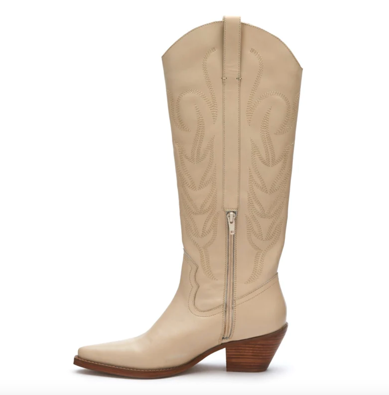 Agency Western Boot-Ivory