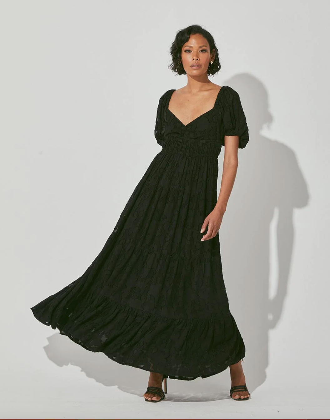 Norah Ankle Dress-Black-Final Sale