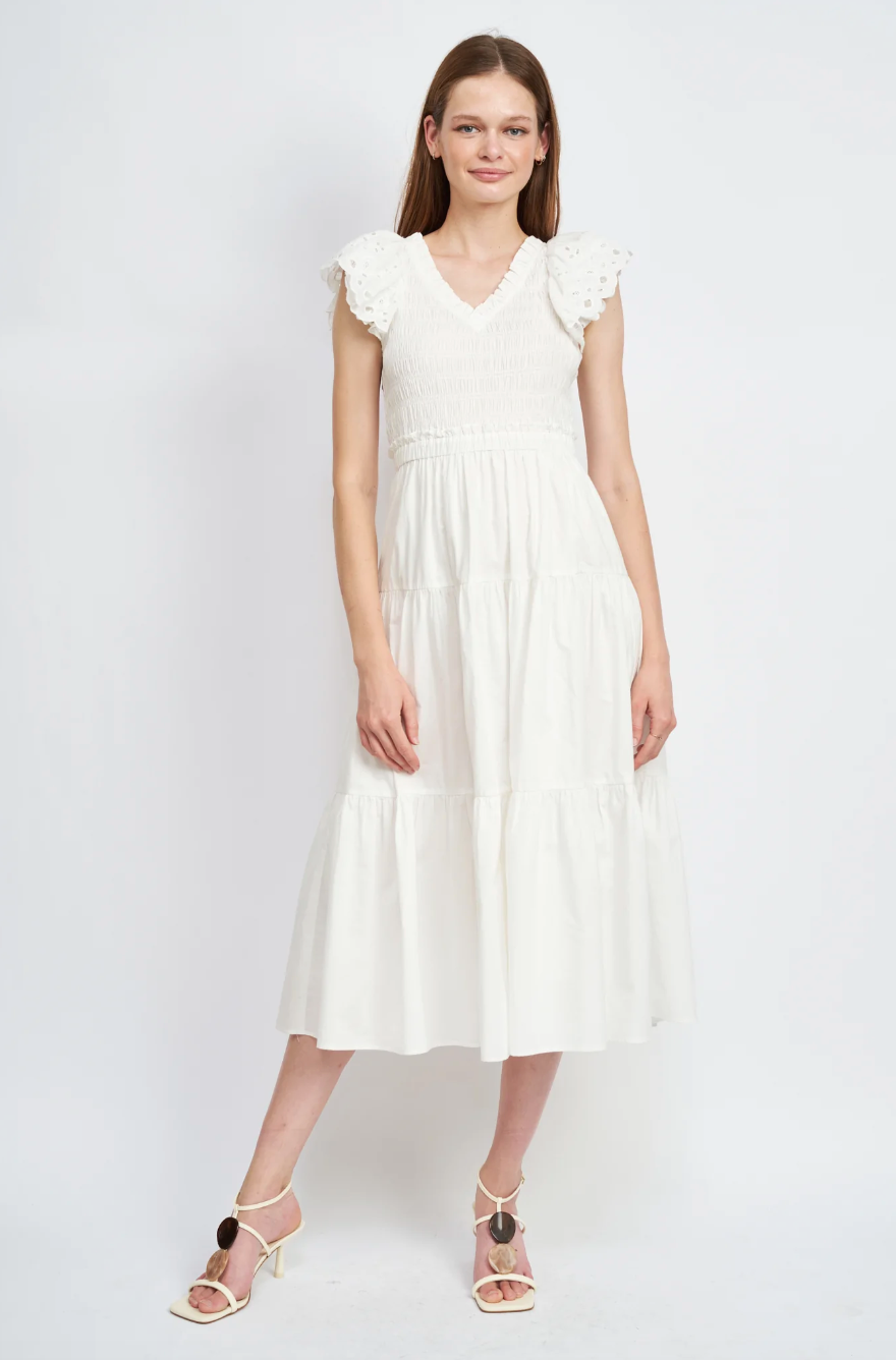 Alana Dress-Off White-Final Sale