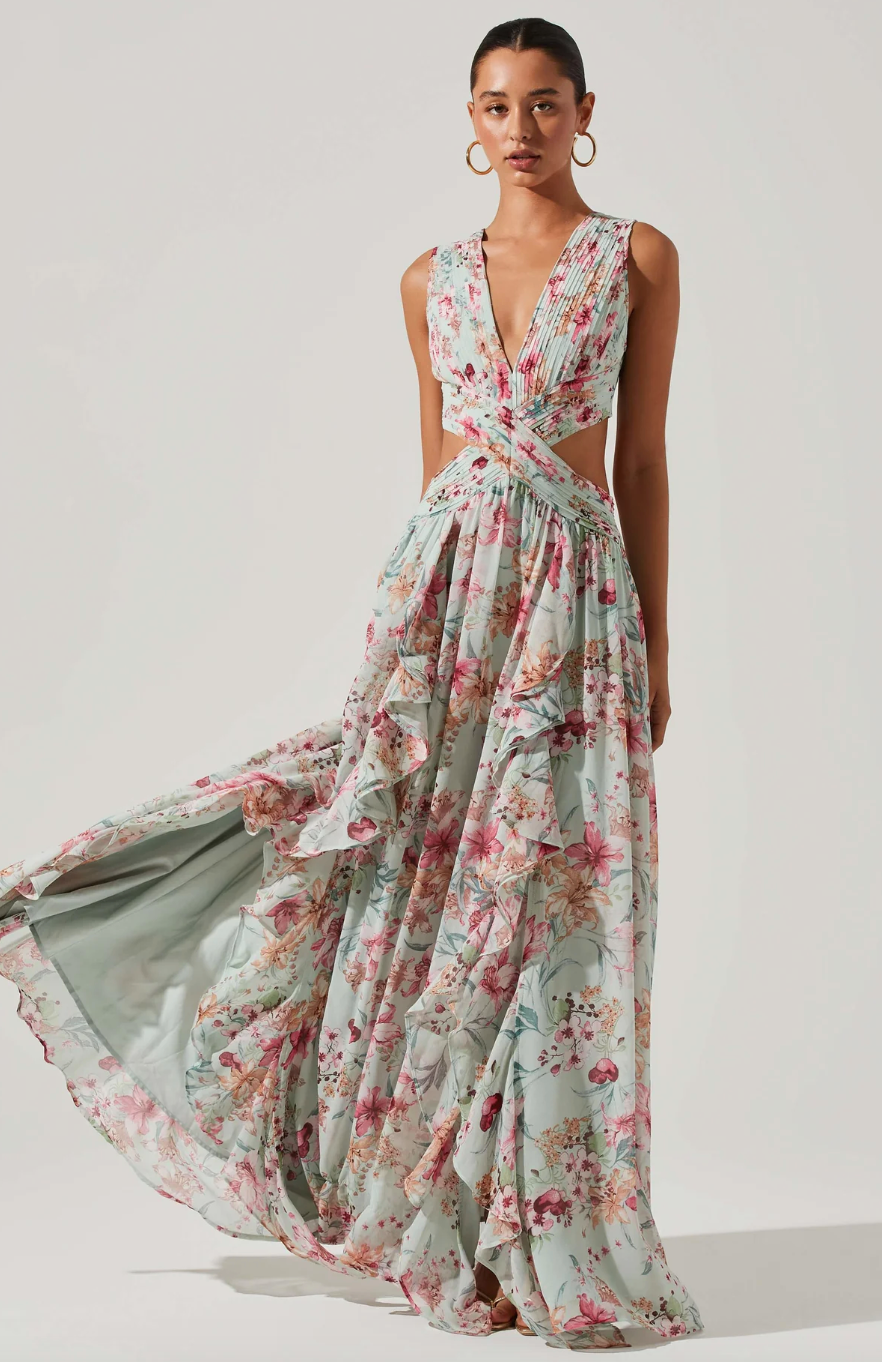 Noya Dress-Aqua Pink- Final Sale