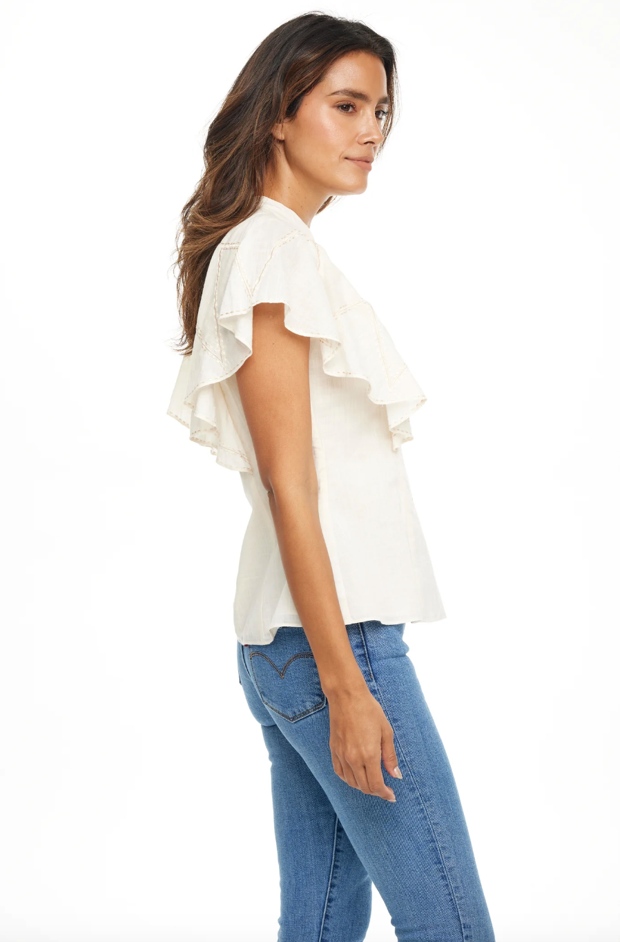 Collins Blouse-Ivory