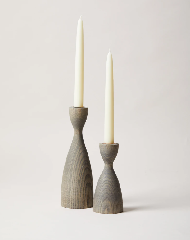 Grey Pantry Candlestick by Farmhouse Pottery (2 Sizes)