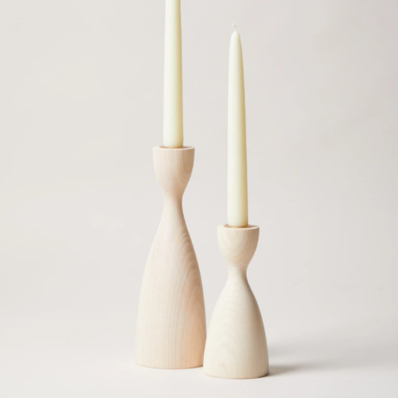 White Pantry Candlestick by Farmhouse Pottery (2 Sizes)
