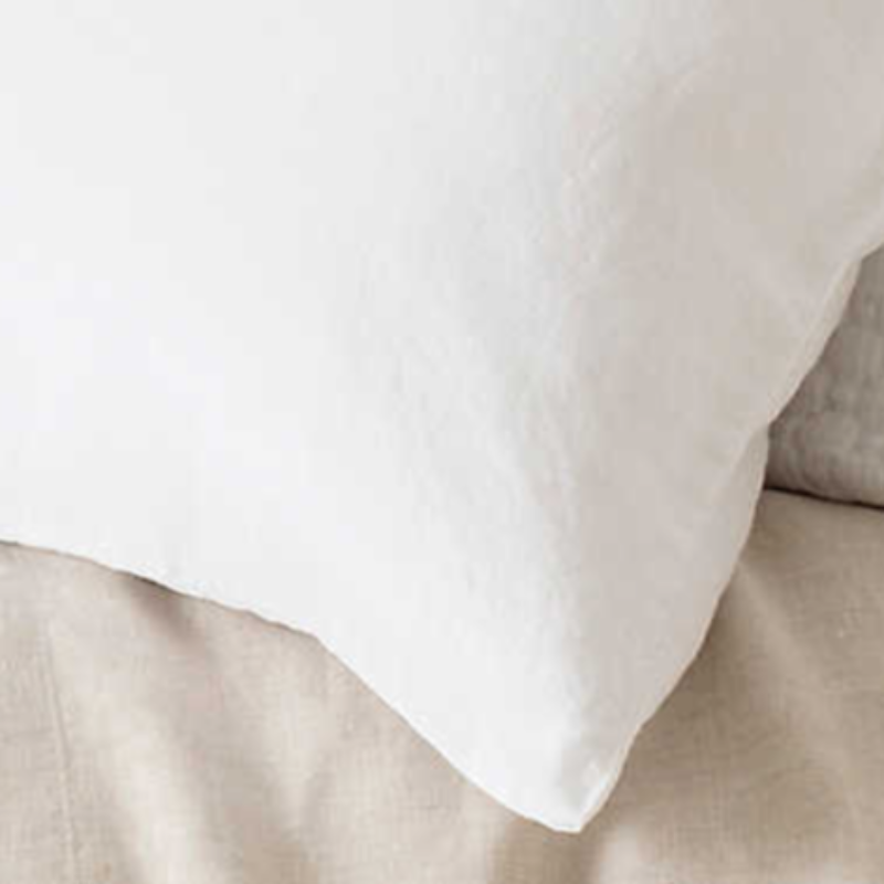 Lush Linen Sham- White (3 Sizes)