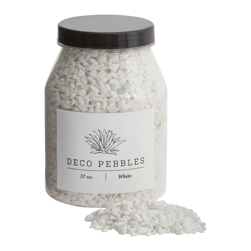 White Deco Pebbles- 37 oz.