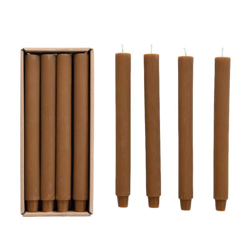 Pleated Taper Candles (Set of 12)