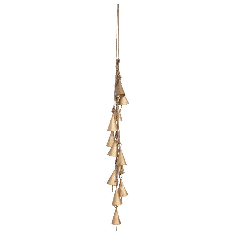 Cluster Antiqued Hanging Bells - 12.5"