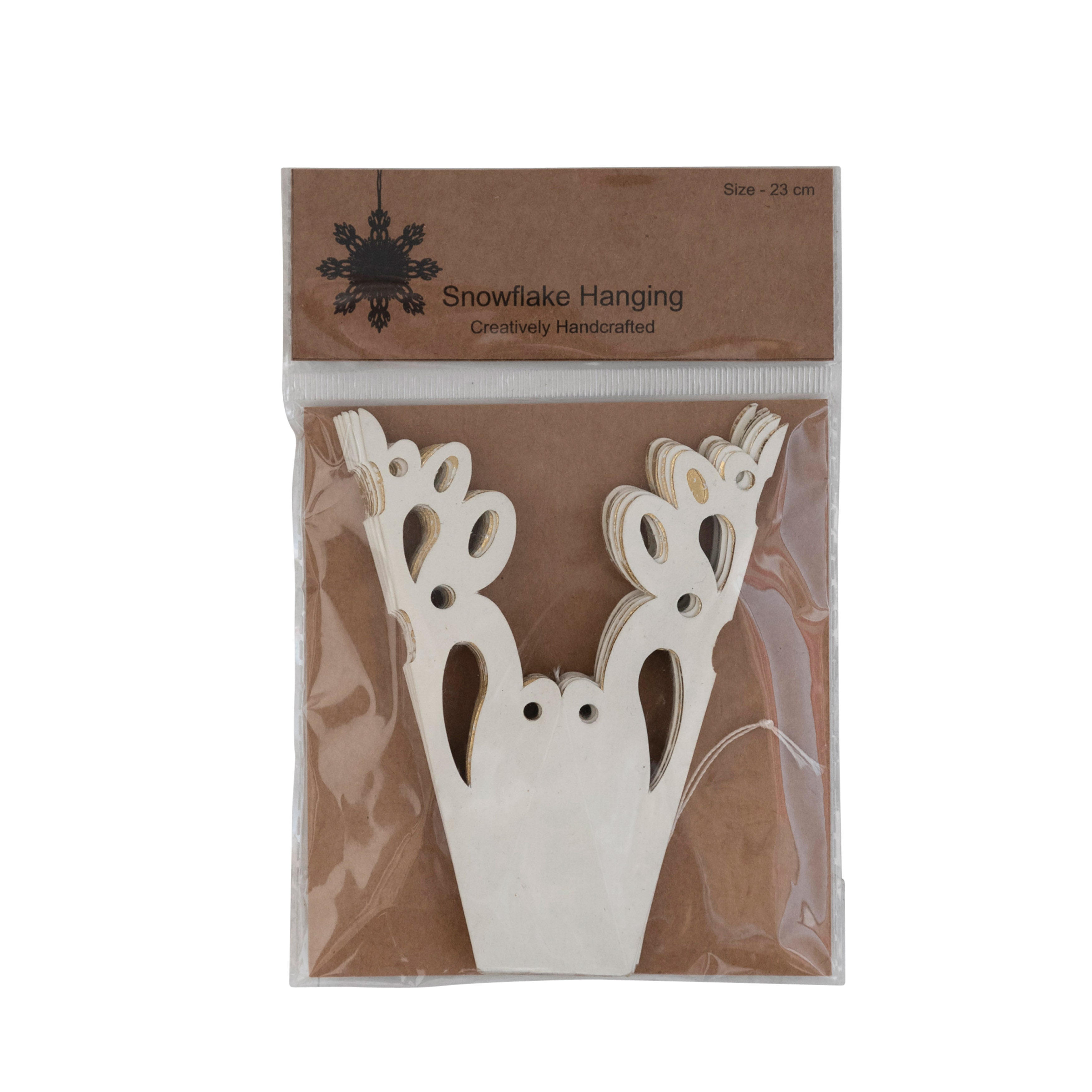 White Paper Snowflake Ornament (2 Sizes)