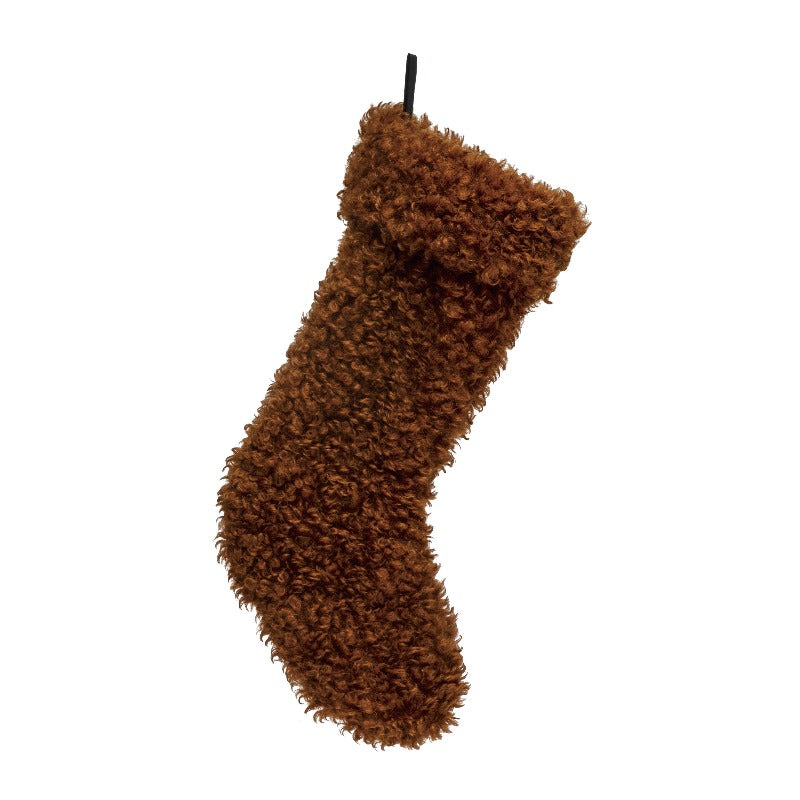 Brown Sherpa Stocking