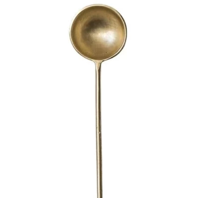 4" Brass Finish Spoon