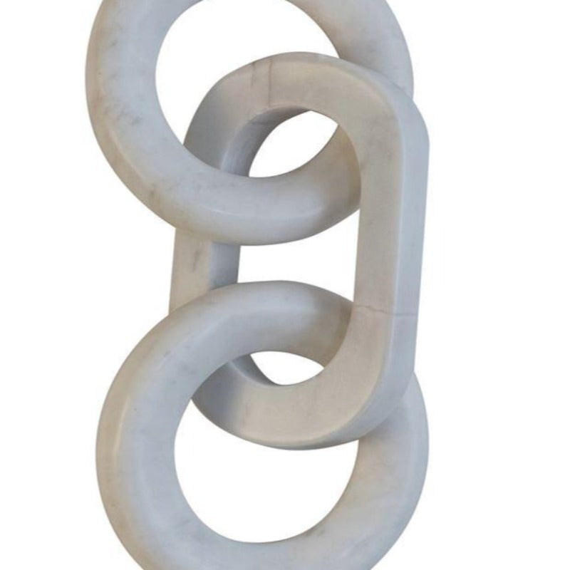 Asymmetrical Marble Chain Decor