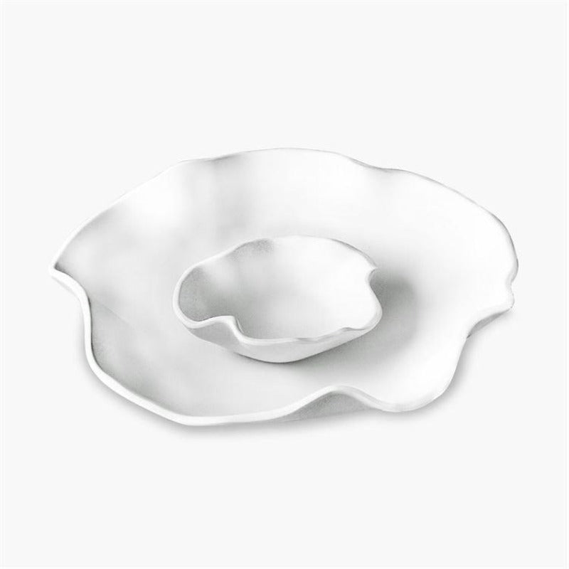 White Melamine Dip Bowls (Set of 2)