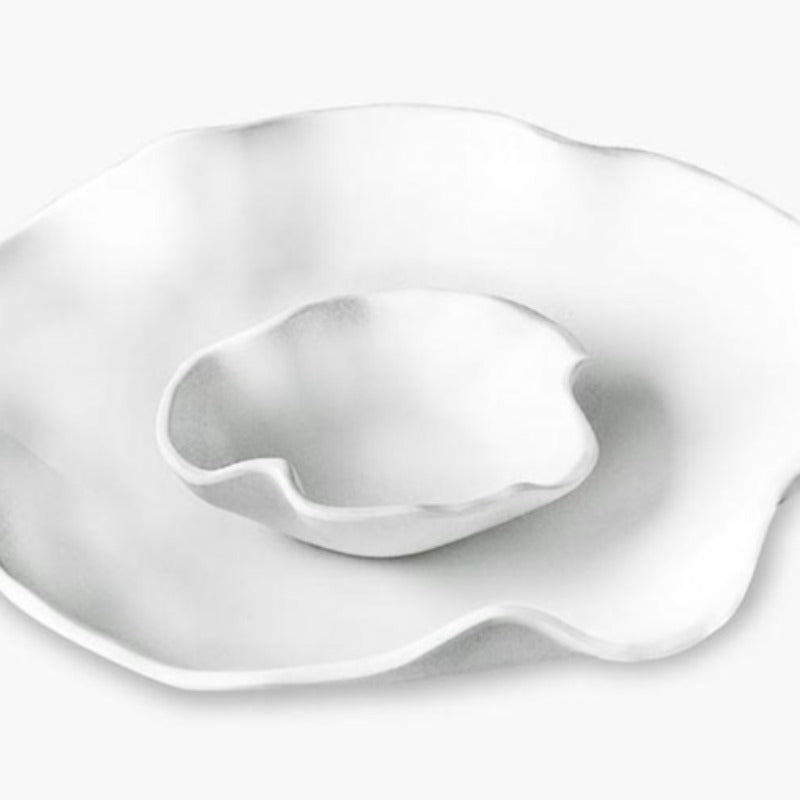White Melamine Dip Bowls (Set of 2)