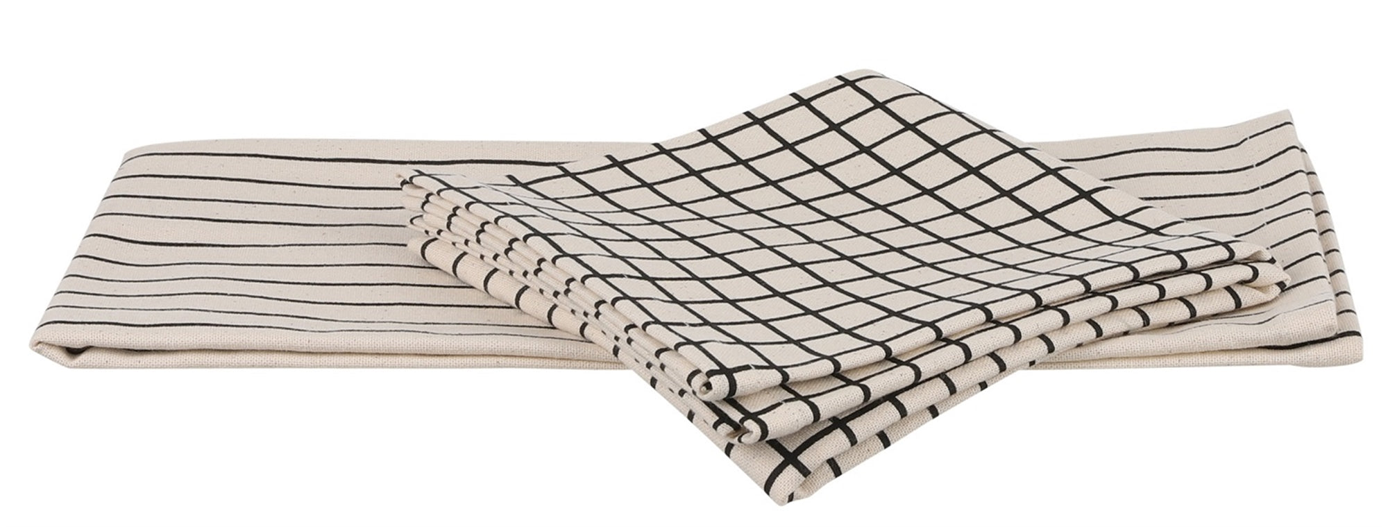 Black & White Colet Tea Towels- Set of 2