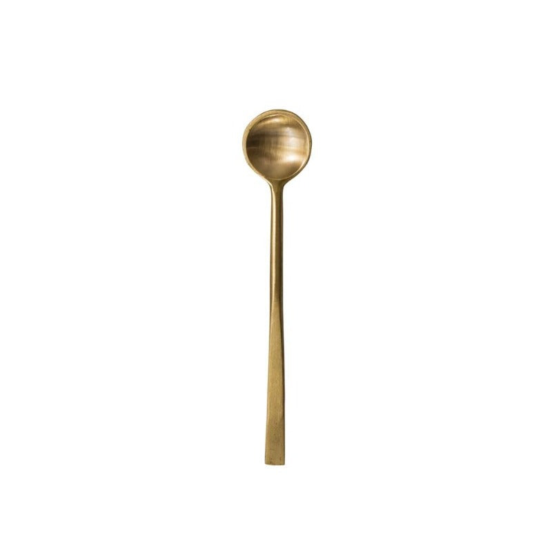 4.75" Antique Brass Finish Spoon