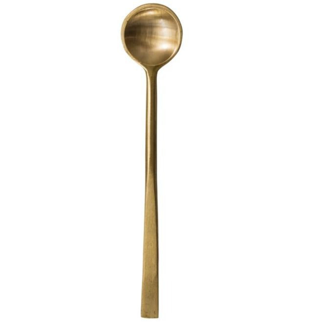 4.75" Antique Brass Finish Spoon