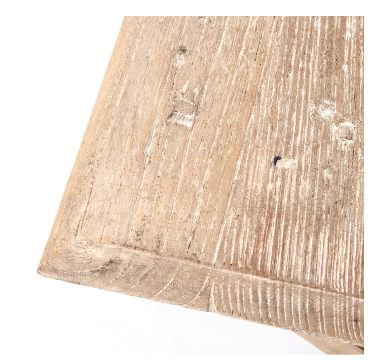 Whitewash Reclaimed Elm Desk- 54wx30dx30h