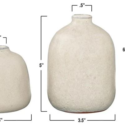Grey Sand Terra-cotta Vase