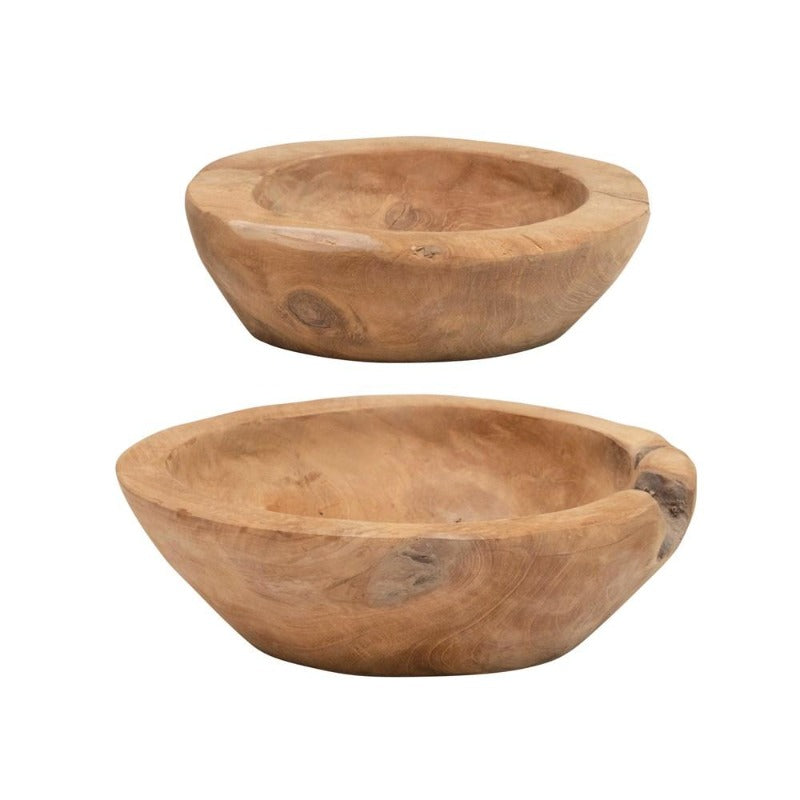 Teak Wood Bowl (2 Sizes)