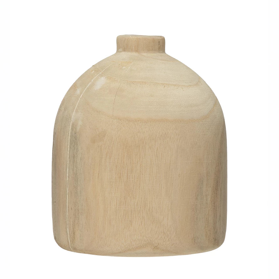 Paulownia Wood Vase (2 Sizes)