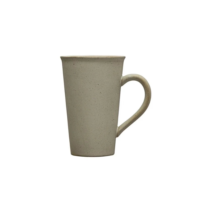 Matte White Stoneware Mug