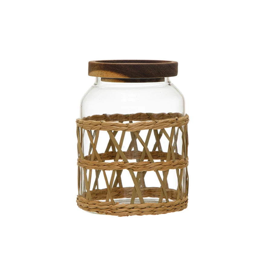 Woven Glass Canister - 42 oz