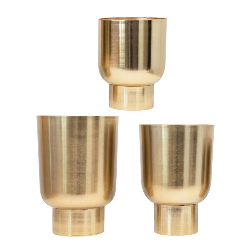 Gold Metal Planters (3 Sizes)