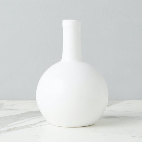 White Round Bottom Flask (2 Sizes)